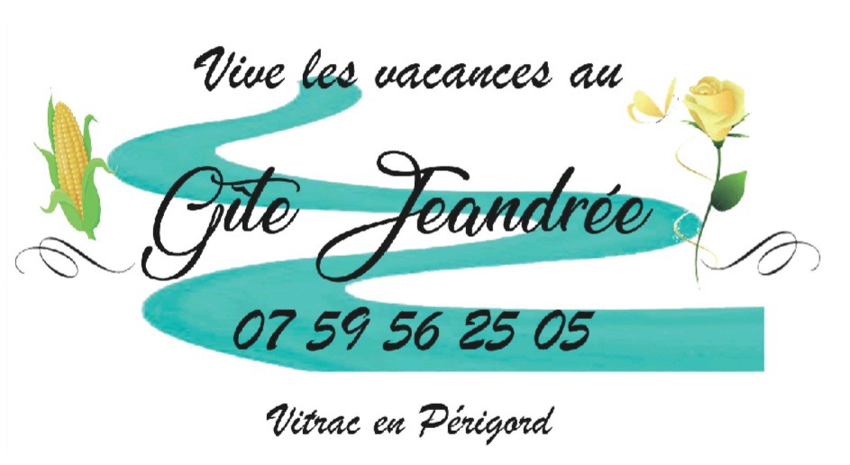 Logo du Gîte Jeandrée avec piscine à Vitrac en Périgord